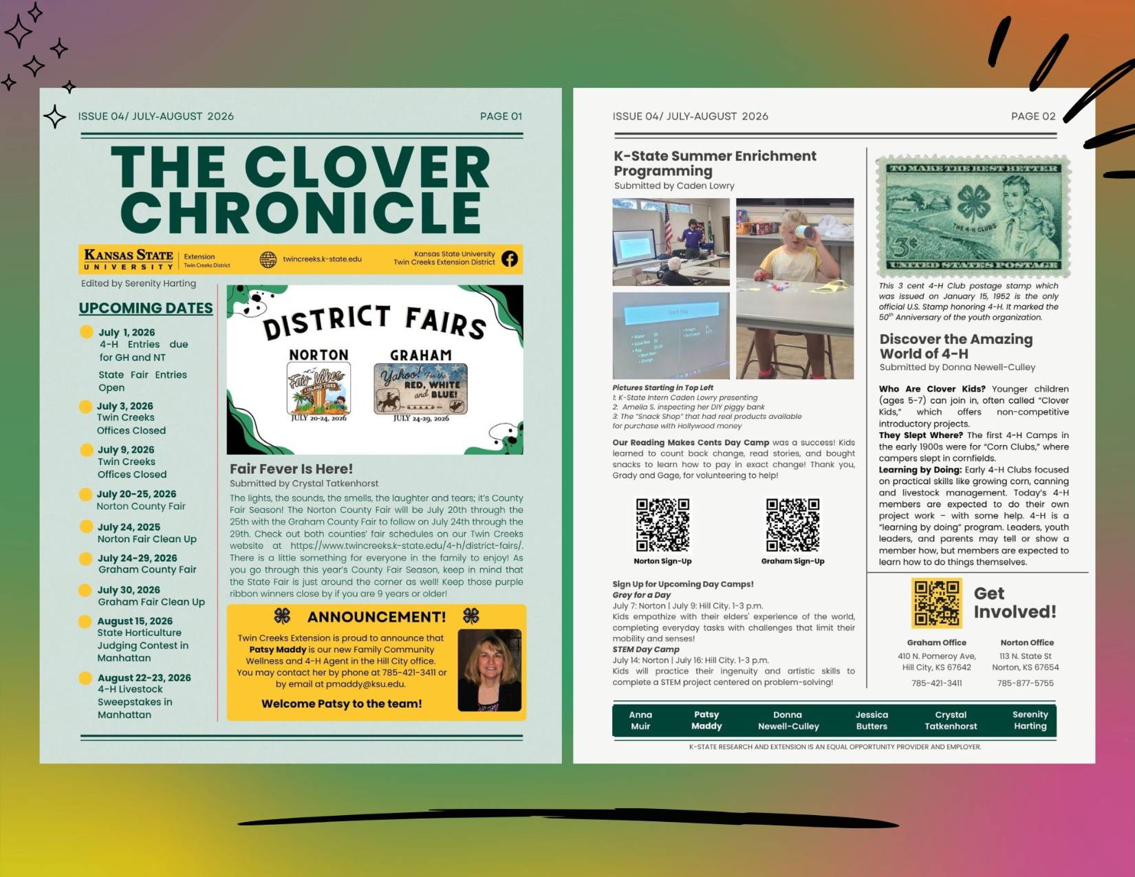 The Clover Chronicle Newsletter 4-H Newsletter